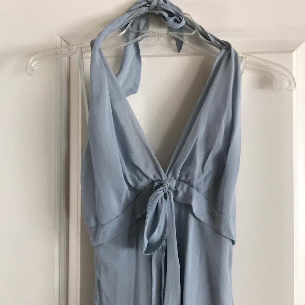 BCBG MaxAzria Powder Blue Silk Dress